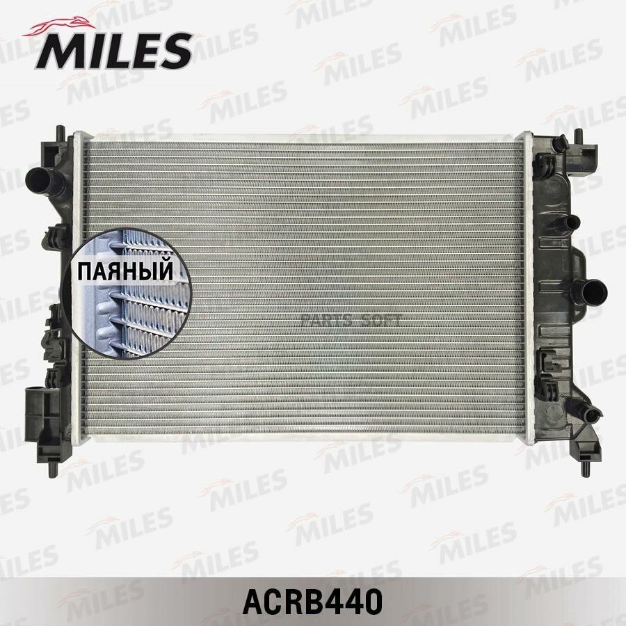 MILES ACRB440 Радиатор CHEVROLET AVEO 1.6 M/T 11-