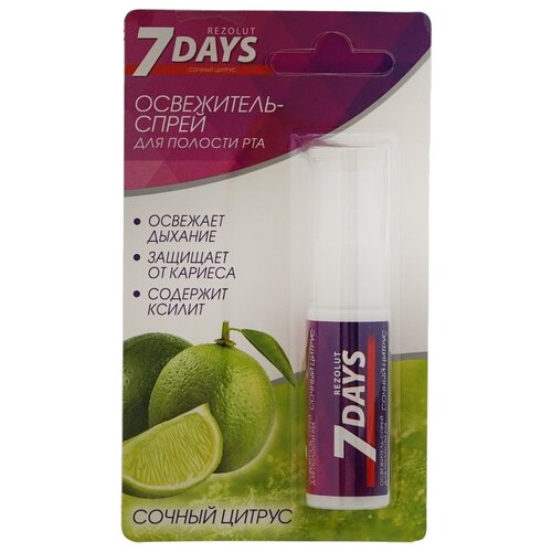 Освежитель дыхания 7 days Rezolut 