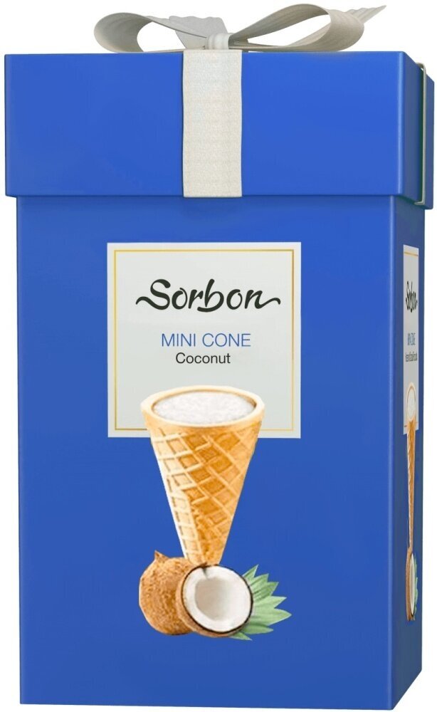 Мини-рожок Sorbon, хрустящий Кокос и воздушные зёрна, 200 гр