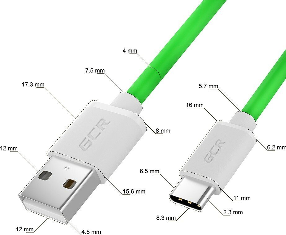 Greenconnect QC Кабель 1.0m, TypeC, быстрая зарядка, черный TPE, черные коннекторы, 28/22 AWG, GCR-52726 Greenconnect (GCR-52726) - фото №7