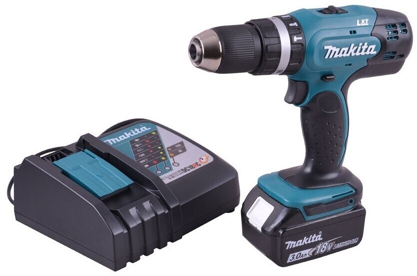 Аккумуляторная ударная дрель-шуруповерт Makita DHP453RFX8