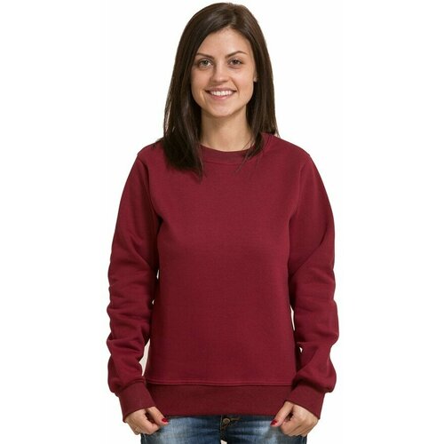 Свитшот Магазин Толстовок, силуэт прямой, средней длины, трикотажный, размер L-44-46-Woman-(Женский), бордовый