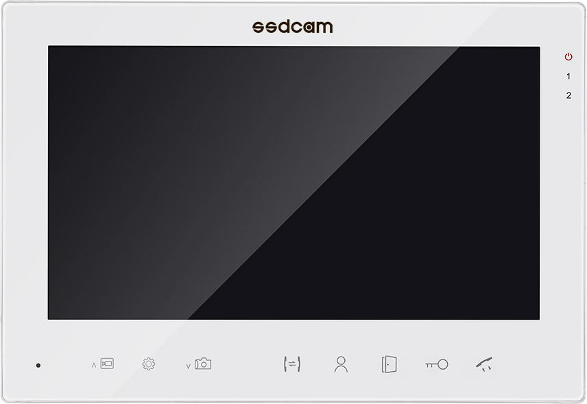 Видеодомофон SSDCAM SD-760H белый AHD 7 дюймов с поддержкой карт памяти