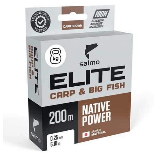 фото Леска монофильная salmo "elite carp & big fish" 200/025