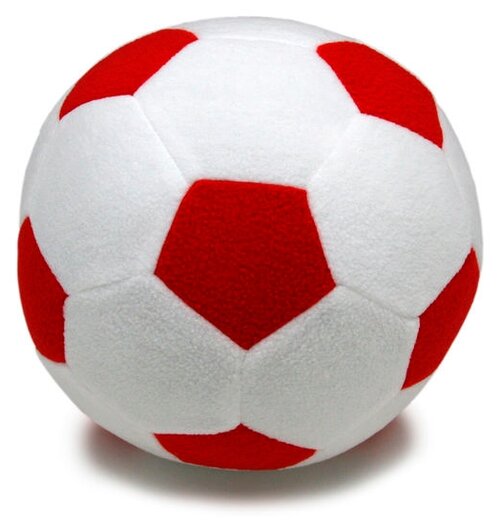 Мягкая игрушка Magic Bear Toys Мяч цвет белый/красный диаметр 23 см