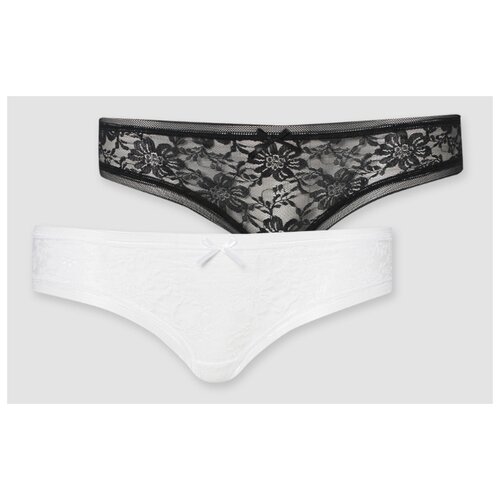 фото Твое набор трусов шорты низкой посадки, 2 шт., размер l, черный