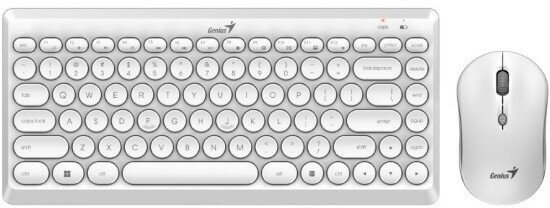 Беспроводной комплект Genius LuxeMate Q8000 (клавиатура+мышь), белый