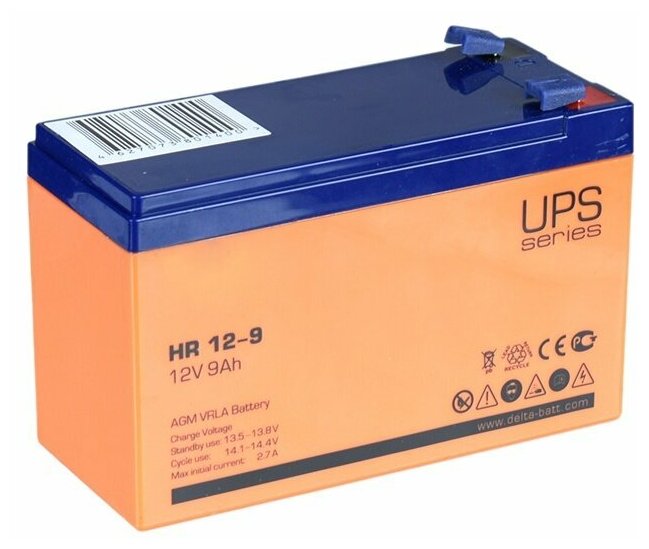 Аккумулятор для ИБП Delta Battery HR 12-9 12V 9Ah