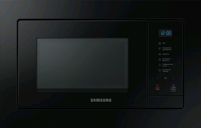 MS20A7118AK/BW Встраиваемая микроволновая печь Samsung MS20A7118AK черный - фотография № 7