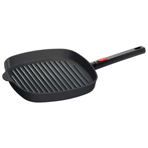 фото Сковорода-гриль woll logic 1628-1lcib 28 x 28 см, съемная ручка, черный