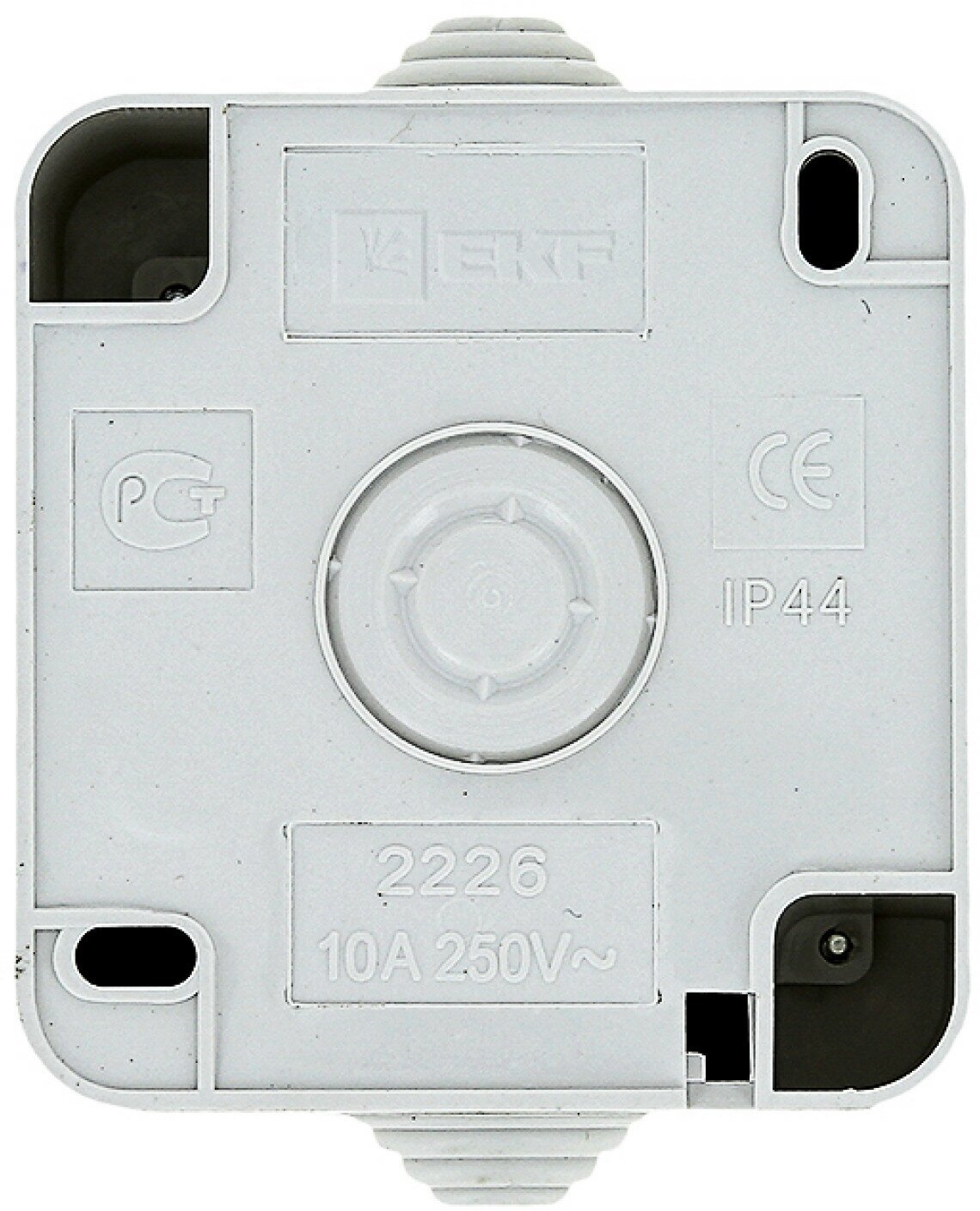 Одноклавишная кнопка звонка EKF Прага 10А IP44 белая EKZ10-026-10-44 - фотография № 4