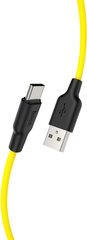 USB Кабель Type-C, HOCO, X21 Plus, силиконовый, черно-желтый