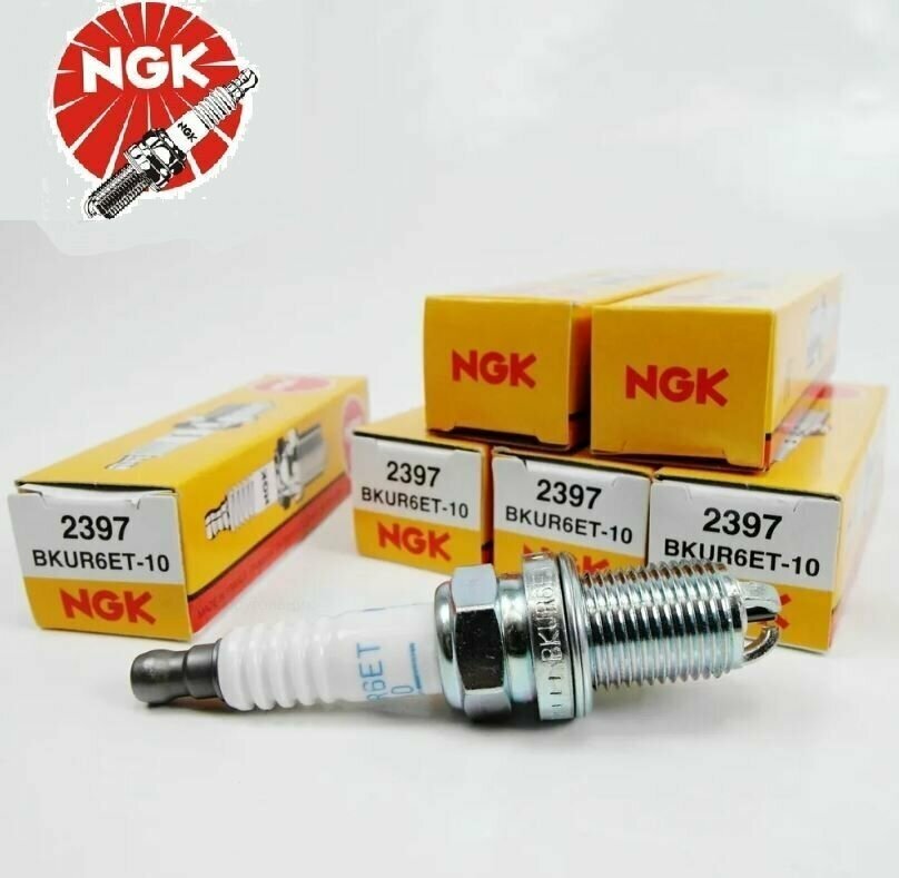 Комплект свечей зажигания NGK BKUR6ET-10 (2397) 4шт