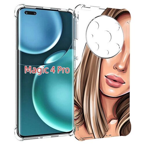 Чехол MyPads девушка-с-каре женский для Honor Magic4 Pro / Magic4 Ultimate задняя-панель-накладка-бампер