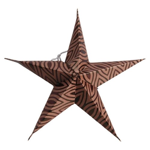 фото Набор бумажных звёзд цветовой нюанс, коричневые, 18 см (упаковка 5 шт.),, koopman international a59104840