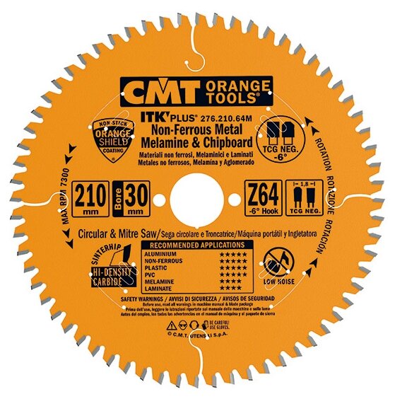 Пильный диск CMT 276.210.64M 209.6х30 мм