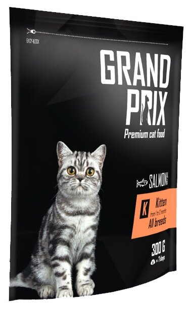GRAND PRIX сух.для котят с Лососем 300г