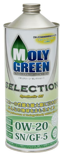 Синтетическое моторное масло MolyGreen Selection 0W-20