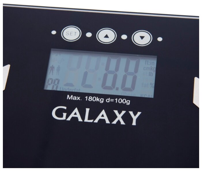 Весы многофункциональные GALAXY GL 4850 электронные, определение уровня жировой, мышечной, костной массы, уровня жидкости в организме, индекс массы тела. - фотография № 2