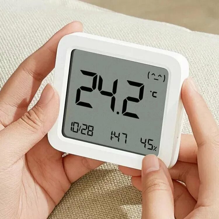 Изображение Метеостанция Xiaomi Mijia Intelligent Thermometer 3 MJWSD05MMC (белый)