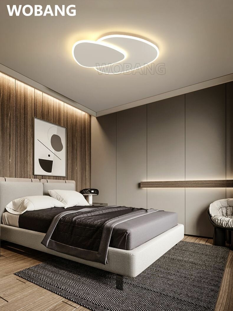 Светодиодные потолочные светильники в форме облаков. Современный креативный дизайн RGB с дистанционным управлением и регулировкой яркости 70 Вт 49 см белого цвета