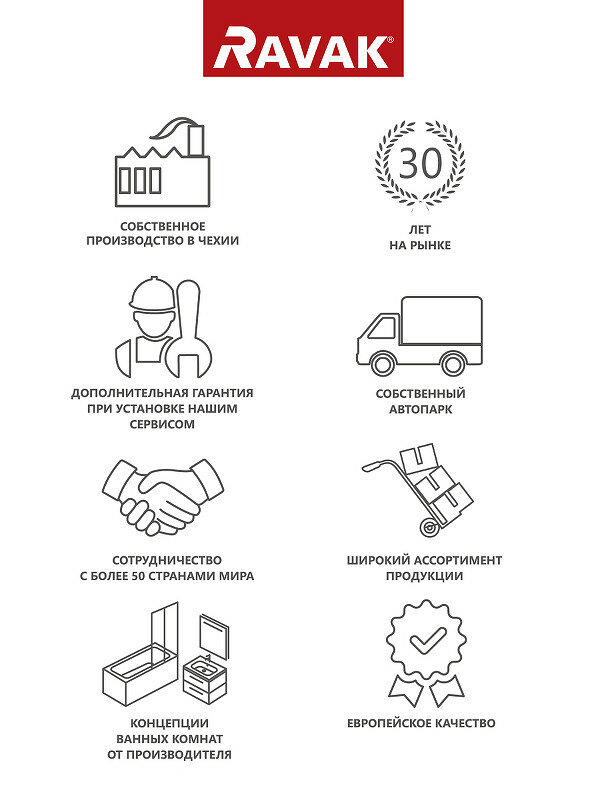 Душевая дверь в нишу Ravak - фото №11