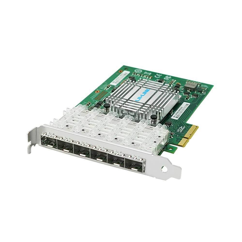 Lr-Link Сетевой адаптер Lr-Link LRES1006PF-6SFP PCIe x4 1G Six Port NIC Card LRES1006PF-6SFP