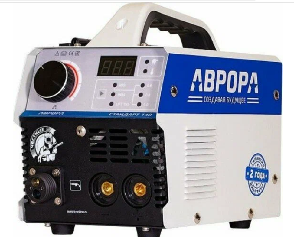 Синергетический инверторный сварочный полуавтомат аврора Стандарт 140 MIG/MAG+MMA+LIFT TIG DC 220 В 140 А IGBT
