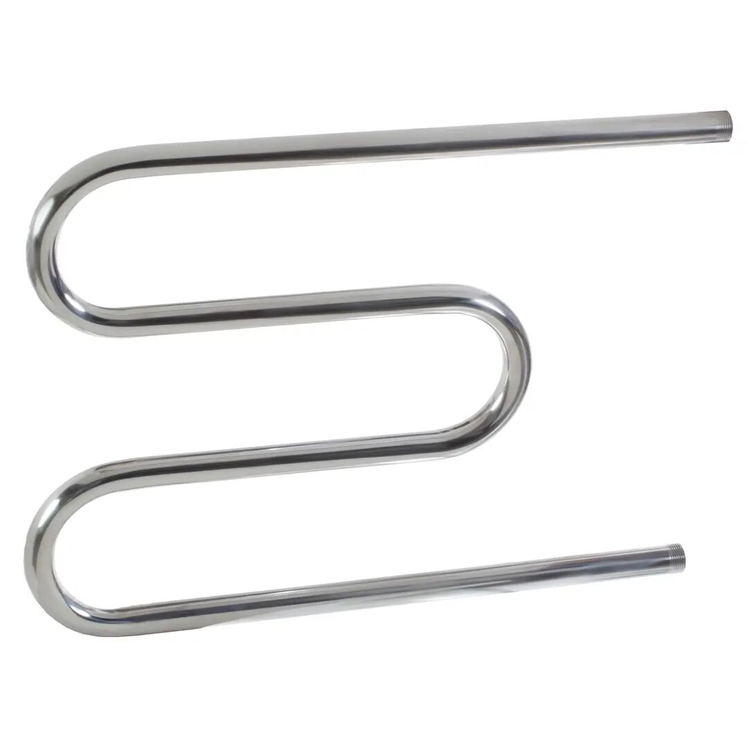 Полотенцесушитель водяной M-образный Equation 50x70 см боковая подводка 1 нержавеющая сталь цвет серебристый