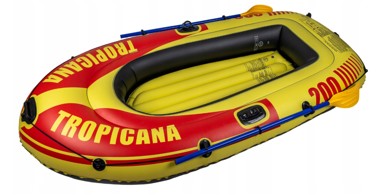 Надувная лодка ПВХ с веслами и насосом Pathfinder Tropicana 200 (34258), длина: 218 см