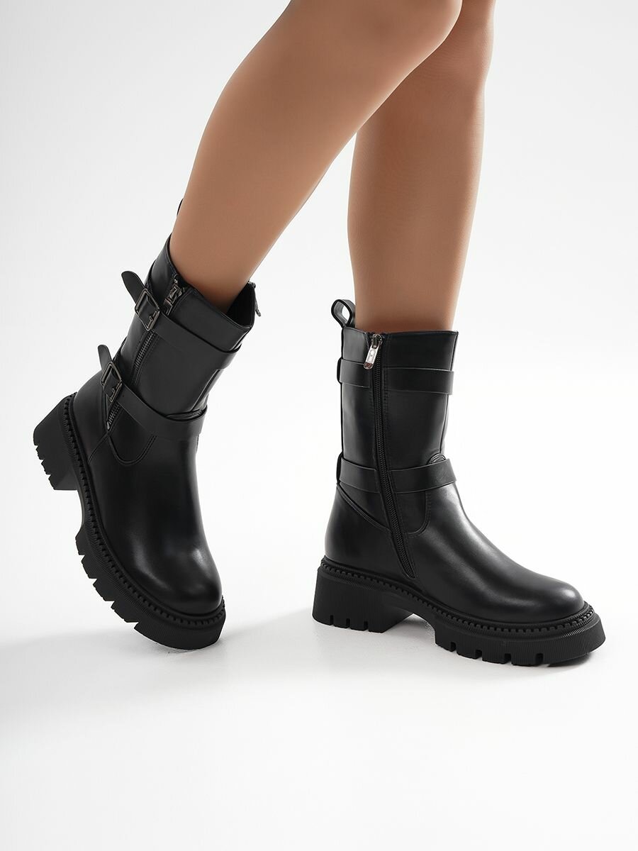 Полусапоги T.Taccardi полнота G (EU)/ на среднюю и широкую стопу размер 36 черный