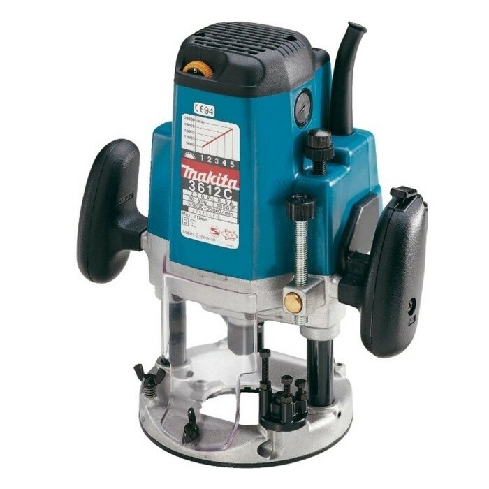 Фрезер Makita 3612C 1850 Вт 9000-23000 об/мин ход 60 мм цанга 12 мм плавный пуск