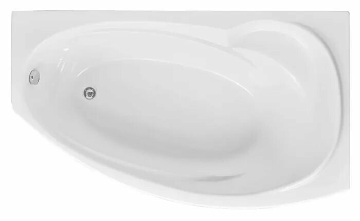 Акриловая ванна Aquanet Jersey 00205329 R 170x100 см угловая правая пристенная белая асимметричная с каркасом