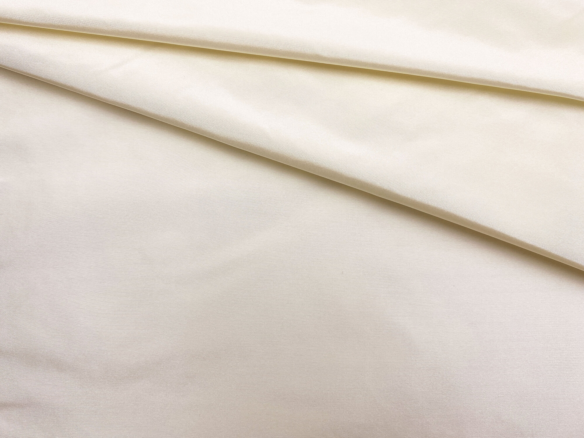 Ткань Тафта сливочного цвета однотонная 35008