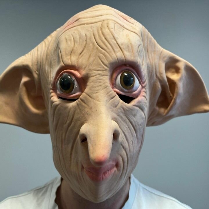 Латексная маска Эльф   карнавальная  новогодняя  на рождество  на праздник   селфи