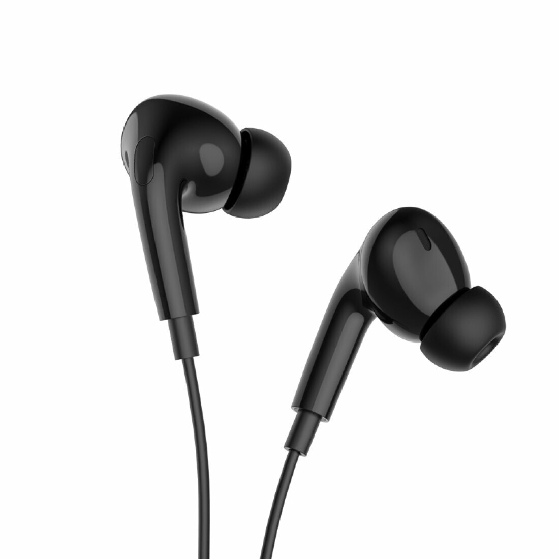 Проводные наушники M111 Pro, Lightning, HOCO, вакуумные, черный