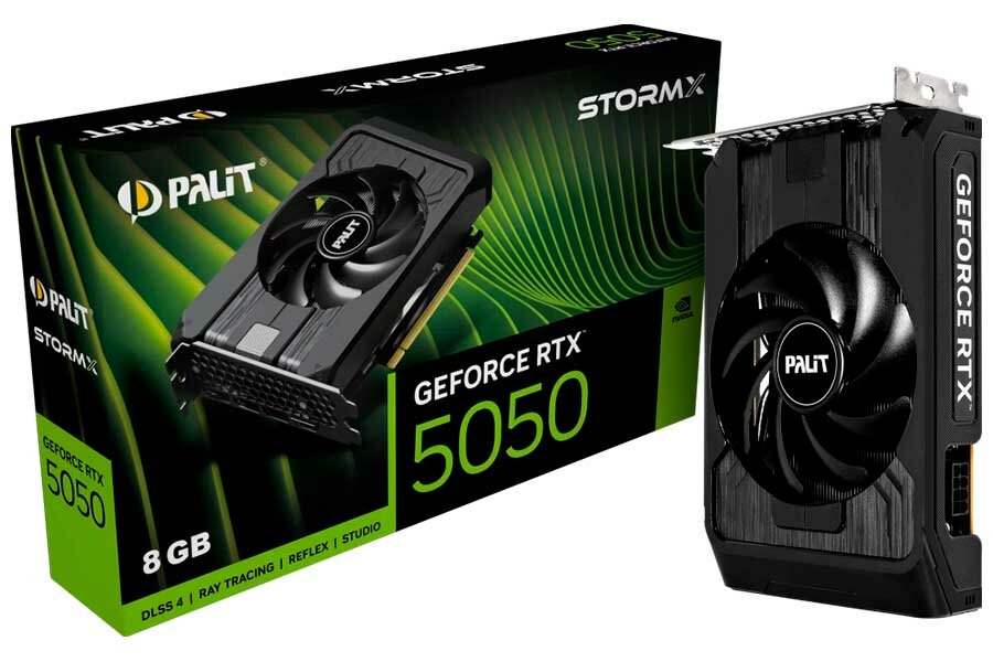 Видеокарта Palit GeForce RTX 5050 8GB STORMX (NE65050019P1-GB2070F)