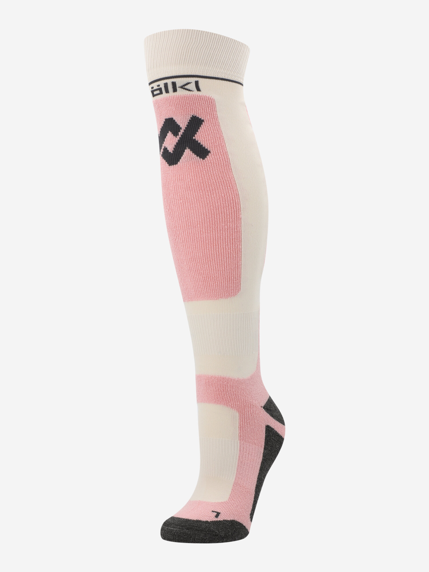 Гольфы спортивные Volkl, размер 39-42, бежевый/розовый