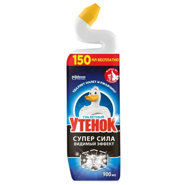 Средство чистящее для унитаза Туалетный утенок Видимый эффект 900 мл