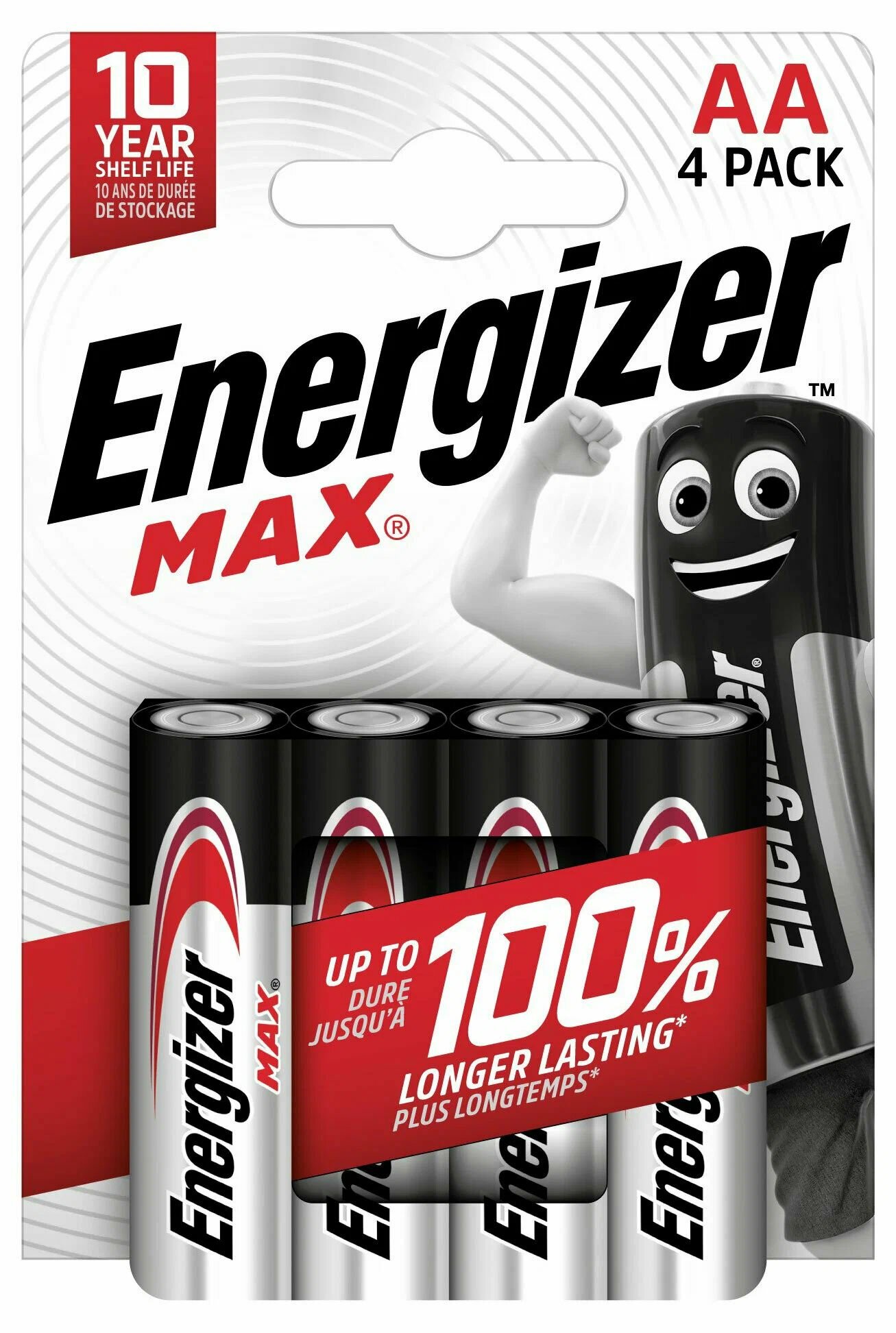 Батарейка Energizer MAX LR6 AA 4 штуки (4 штуки в одном блистере)