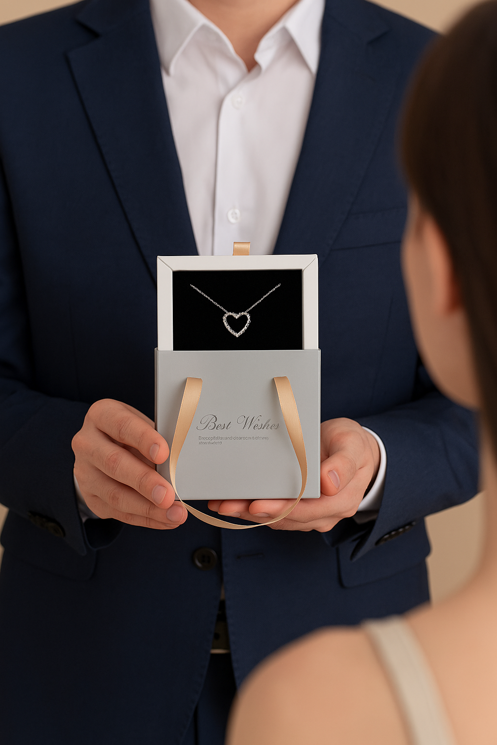 Коробка подарочная 10*10*3,5 серый