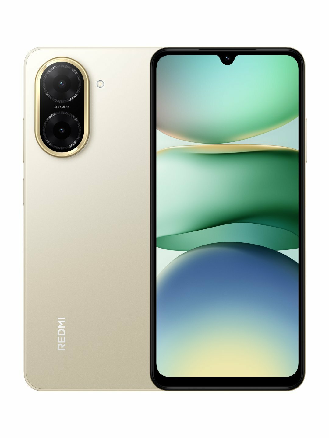 Смартфон Xiaomi Redmi A5, 6.88 IPS дисплей, 32 Мп камера, батарея 5200 мАч, 3/64GB, Sandy Gold — фото 1