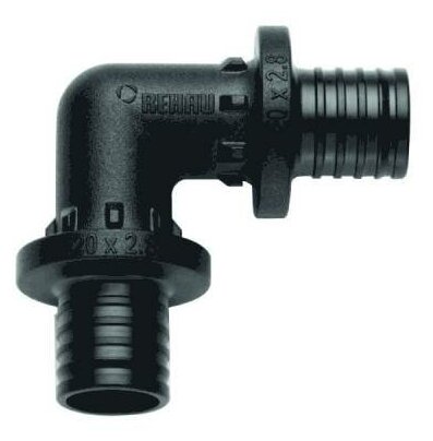 Угольник для PE-X труб аксиальный PPSU Дн 25х90гр RAUTITAN PX Rehau 11600231001