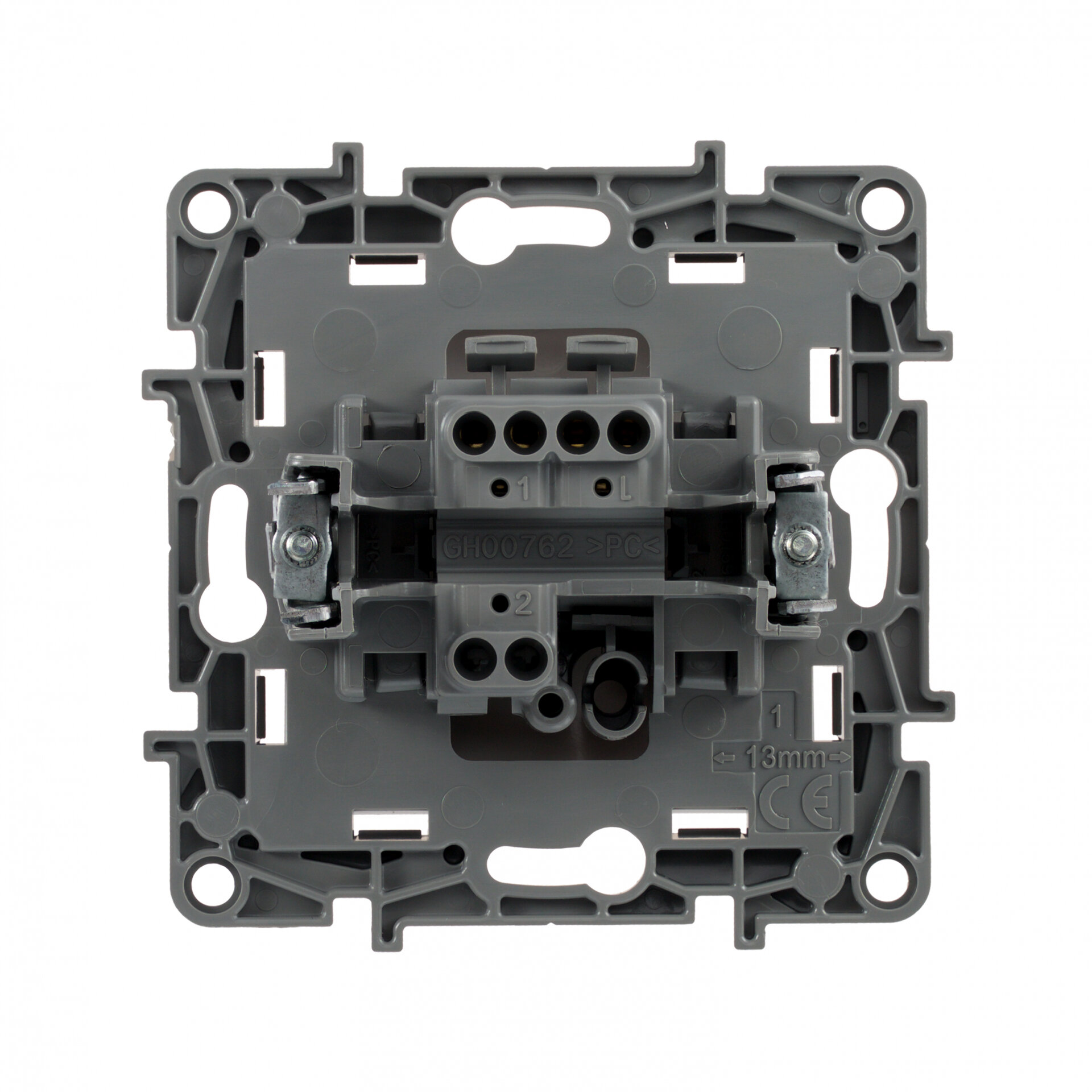 ETIKA Выключатель 1-клавишный схема 1 10АХ безвинтовые зажимы белый IEK 672201 (1 шт.)