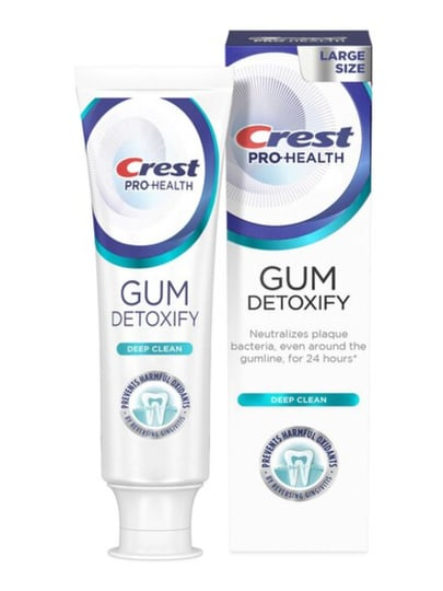 Crest Gum Detoxify Deep Clean Зубная паста, большая упаковка 136 г