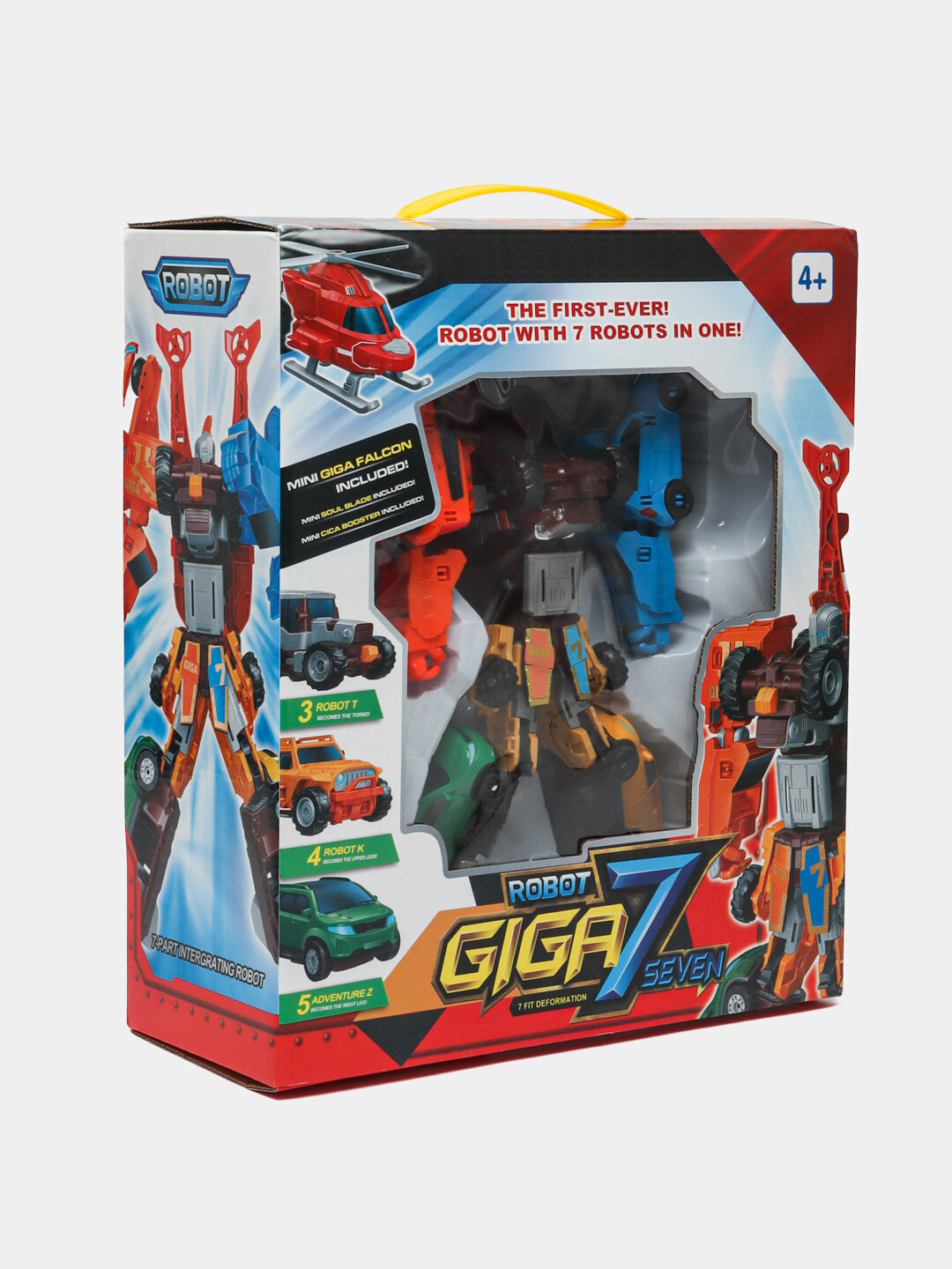 Трансформер 8 в 1 робот, робот, детские машинки, 8 машинок для мальчиков — фото 1