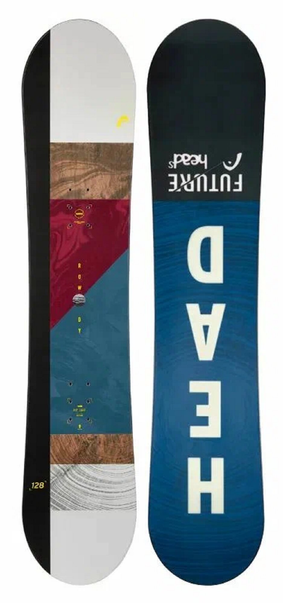Сноуборд HEAD "Rowdy" для начинающих универсальный прогиб Рокер 128 см