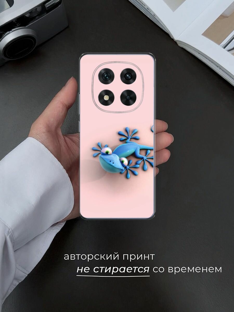 Чехол на Poco X7/Redmi Note 14 Pro 5G / Поко X7/Редми Нот 14 Про с принтом "Голубая ящерка" — фото 1