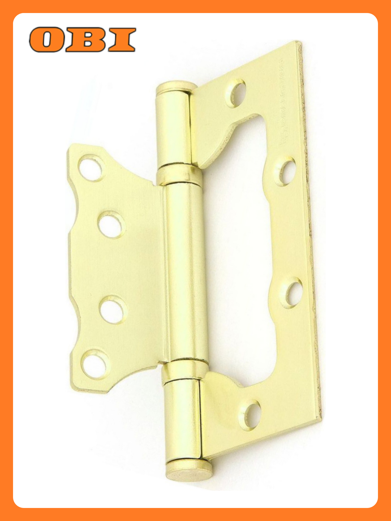 Дверная петля универсальная накладная Palladium 100х75х25 матовое золото