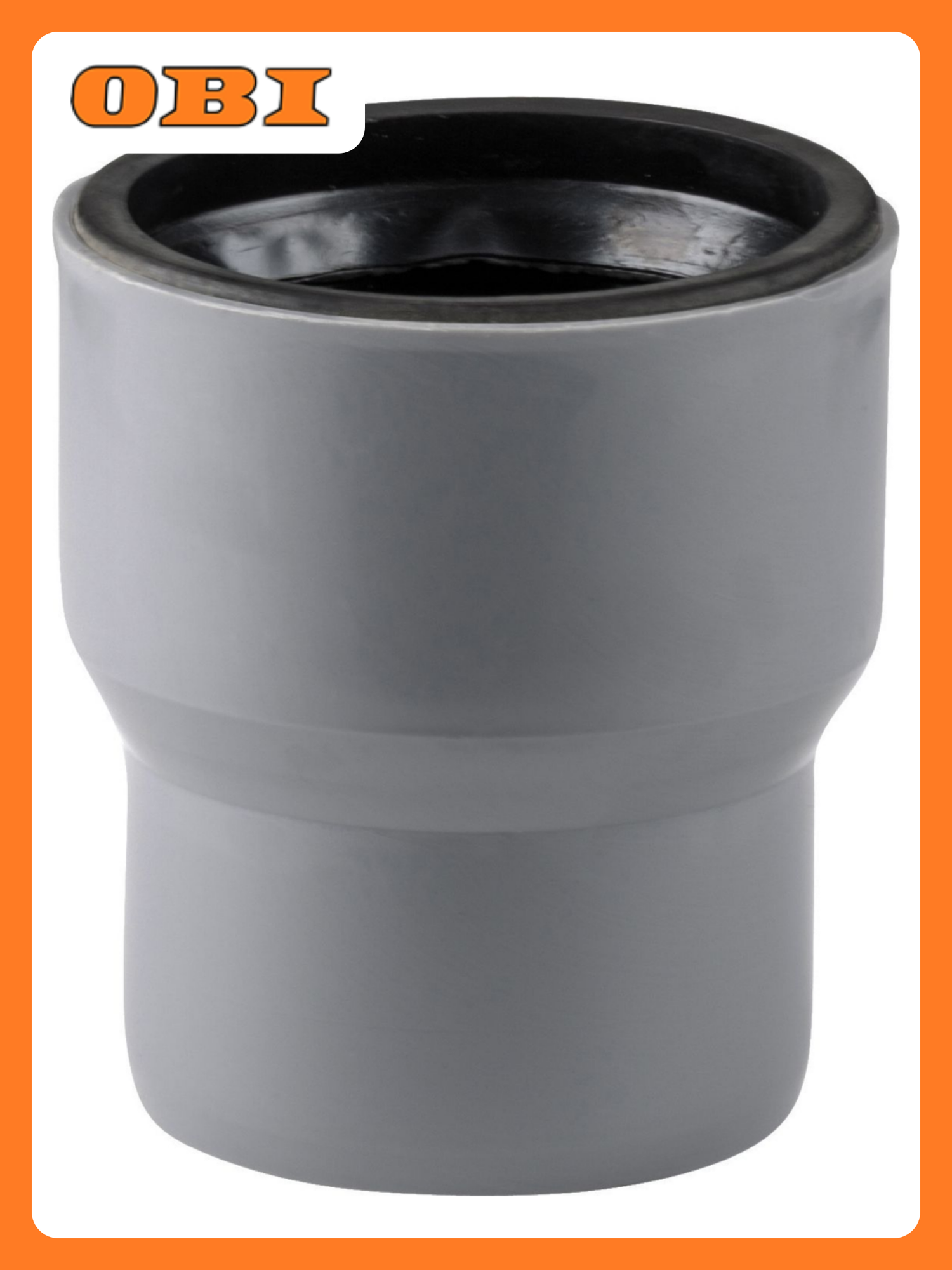 Переход с чугуна на пластик в комплекте с манжетой ВК ПП 110 124  серый  RTP